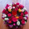 flower-adelaide-rose-wreath-wine