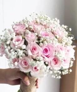 Sweet pink for bridal bouquets