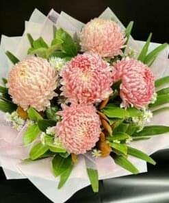 Pink Delight Mum's flowers bouquet