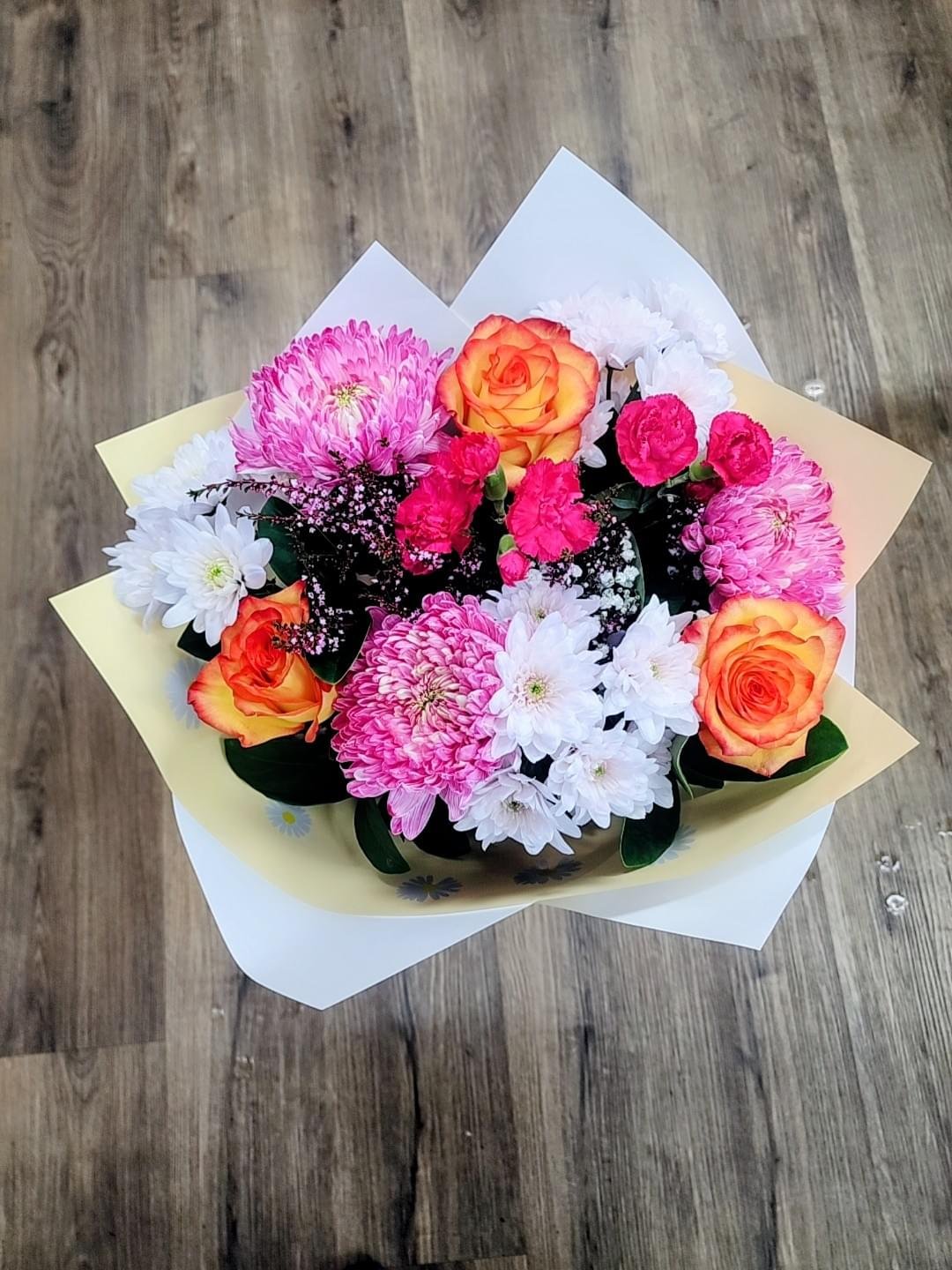 Sunset Lavender & Peach Bouquet